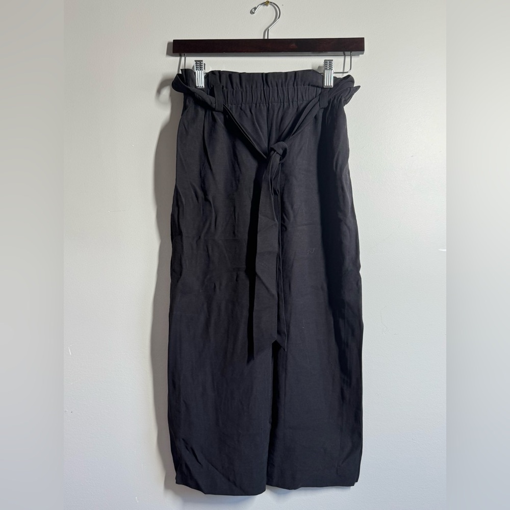 & other stories Black tie belt skirt